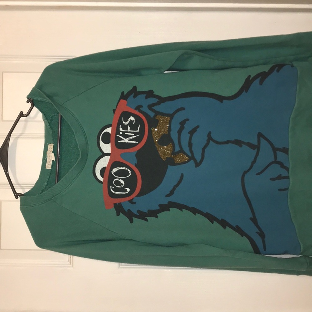 Forever 21 Cookie Monster Crewneck